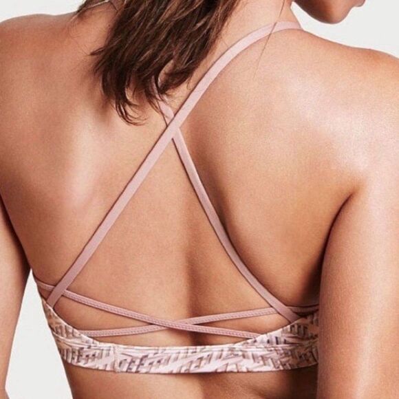 Victoria's Secret Lace-Up Sports Bra lightly padded- Size Small - Picture 4 of 6